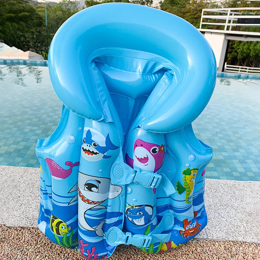 PVC Buoyancy Survival Suit Portable Inflatable Boating Life Vest Wear-resistant Safe Adjustable Webbing for Swimming Sea Fishing