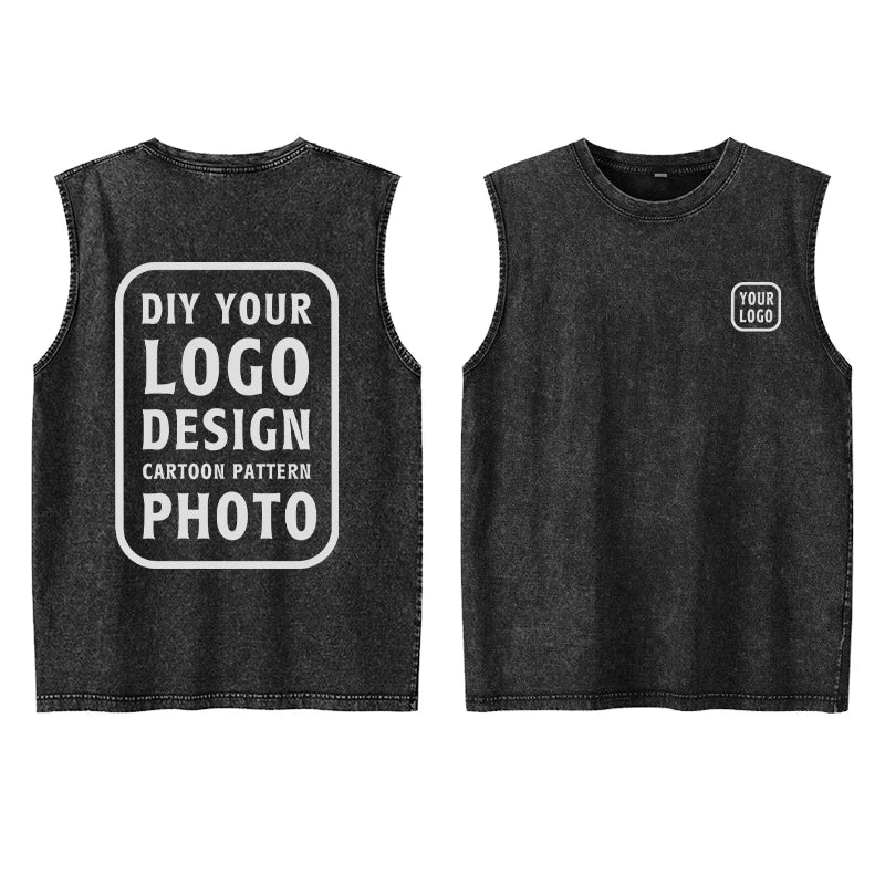 Kids Clothes Vintage Washed Custom T-shirt,DIY Your Design,Logo,Photo,Cartoon,Graphic T-shirt for Boys Girls Children's Clothing