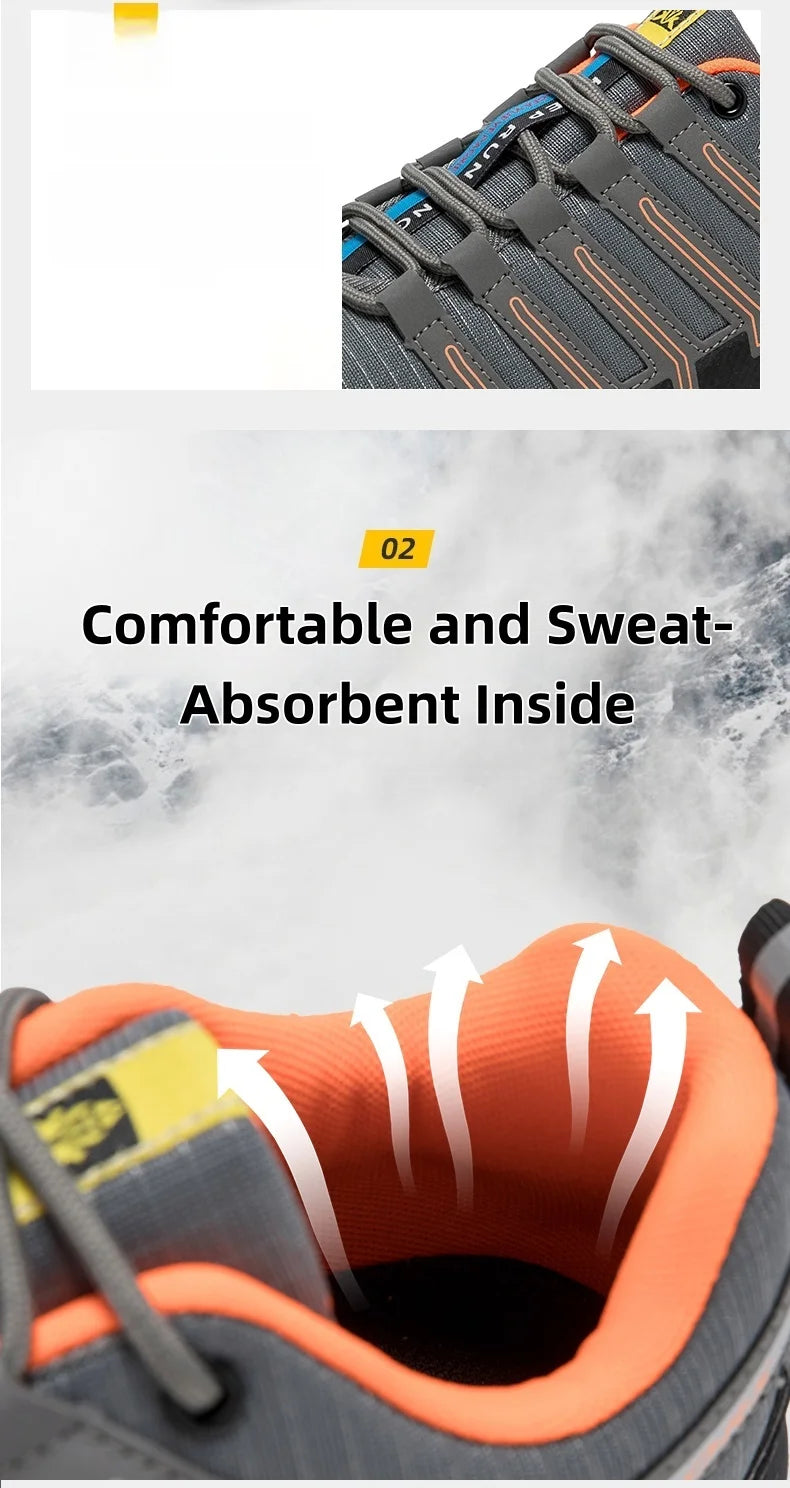 Men's Hiking Shoes,Rubber Soles, Non-Slip And Wear-Resistant All-Terrain Hiking Sports Shoes, Camping And Hunting Training Shoes