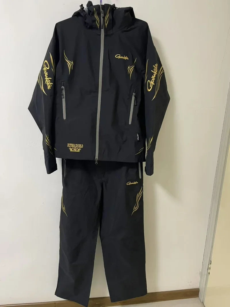 4 Seasons Wear Fishing Clothes for Men Waterproof Fishing Suit Breathable  Rock Fishing Jacket and Pants 2 Pcs Set