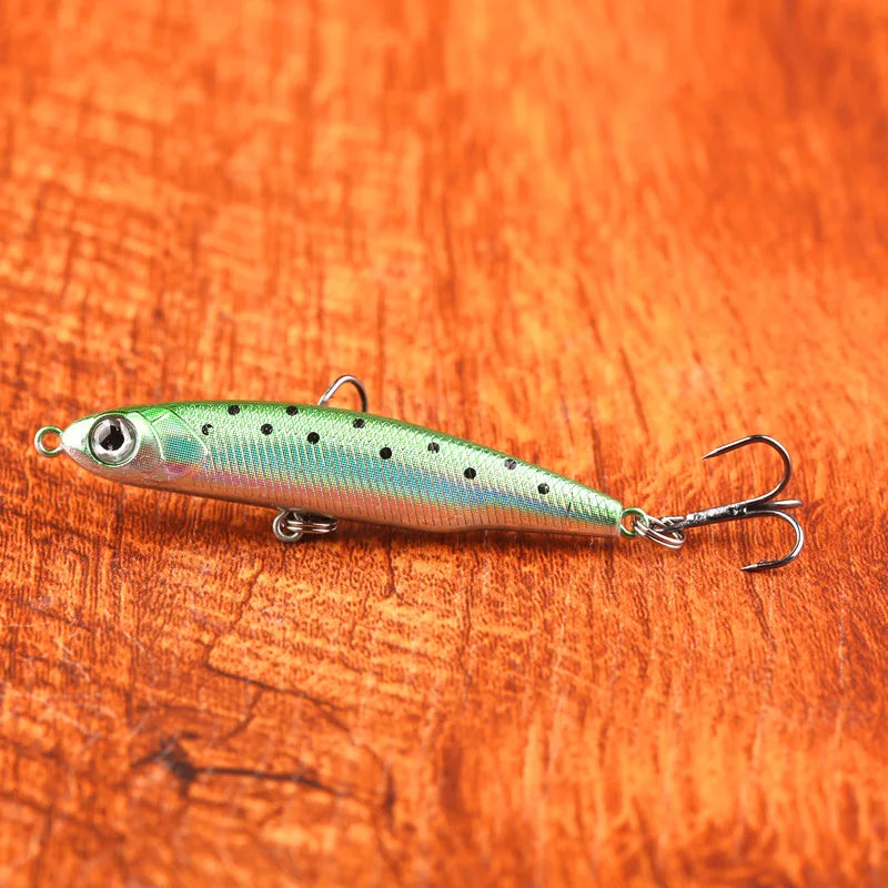Micro Sinking Pencil Lure 3g 5g Mini Silver Fish Hard Bait All Depth Freshwater Saltwater Artificial Fishing Lure