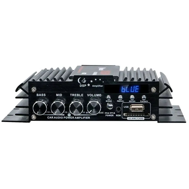 CABE-Hifi Stereo Sound Amp USB Bluetooth 5.0 Amplifier 4 Channel 12V For Car Home Computer Lossless Music