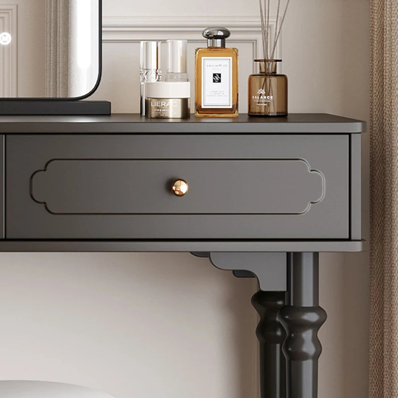 Modern Luxury Vanity Table Drawer Storage Simple Aesthetic Makeup Vanity Table With Mirror Trendy Penteadeira Bedroom Furniture