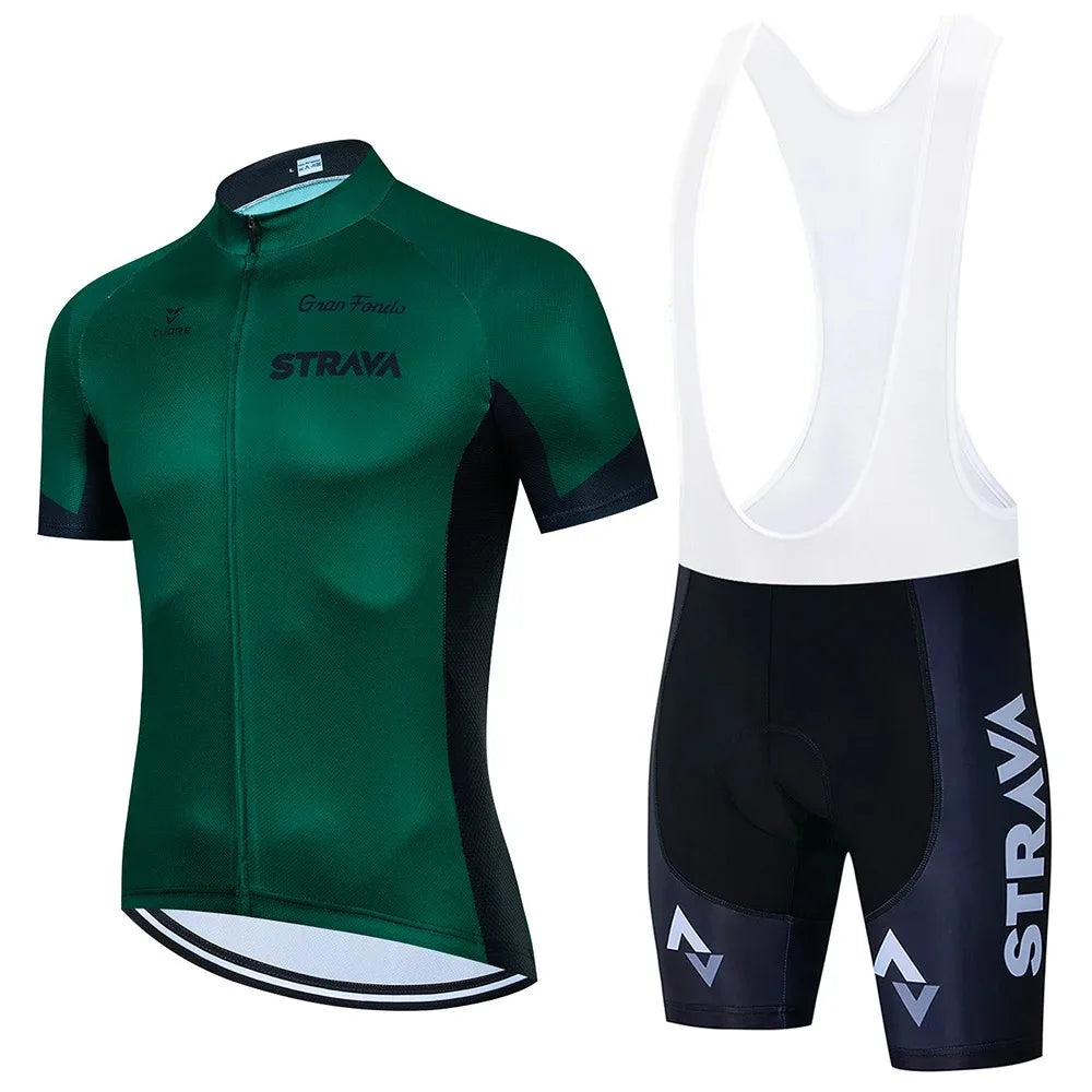 STRAVACycling Clothes For Men Cycling Sets Mountain Bike Clothes Man Summer Cycling Suit Cycling Pants Cycling Shirt Equipment