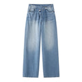 MUJER 2025 Women's Jeans Blue Baggy Jeans for Women High Waist Mom Jeans Woman Wide Leg Denim Pants Woman Jeans Summer Trousers