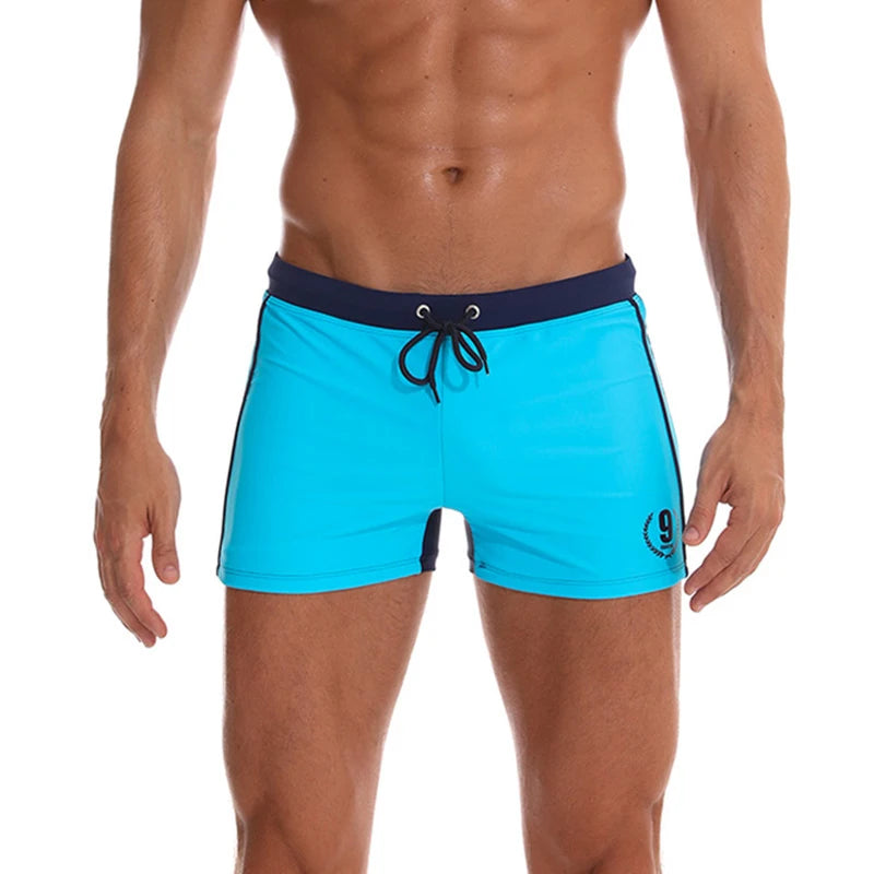 New arrival Mens Shorts Breathable Swimsuits Man Swim Trunks Boxer Briefs Sunga Swim Suits Maillot De Bain Beach Shorts