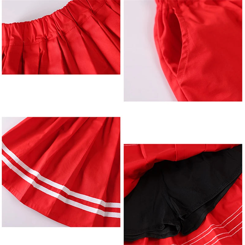 Kids Summer Kindergarten School Uniform For Boy Girl Top and Bottom Clothes Set Child Student Outfit Suit Stage Performance Wear