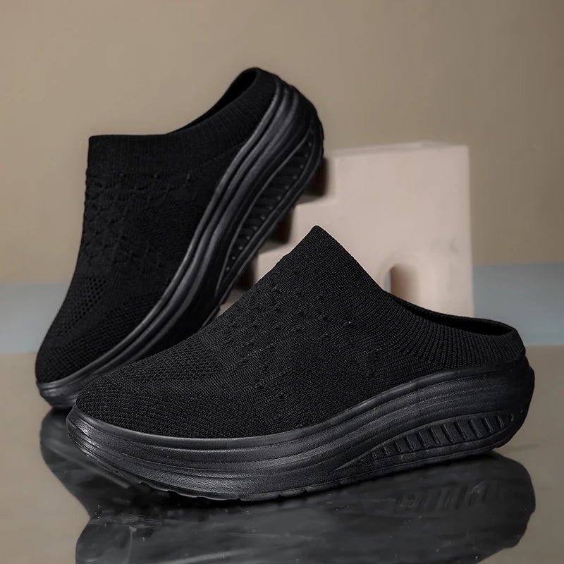 Womens Walking Loafers New Fashion Breathable Casual Slippers Sports Fitness Shoes Light Flat Shoes  Outdoor Non-Slip Women Shoe