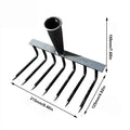 4/7/9/12 Teeth Weeding Hoe Rake Farm Tool Weeding Scarifier Artifact Agricultural Nail Harrow Carbon Steel Garden Weeding Tools