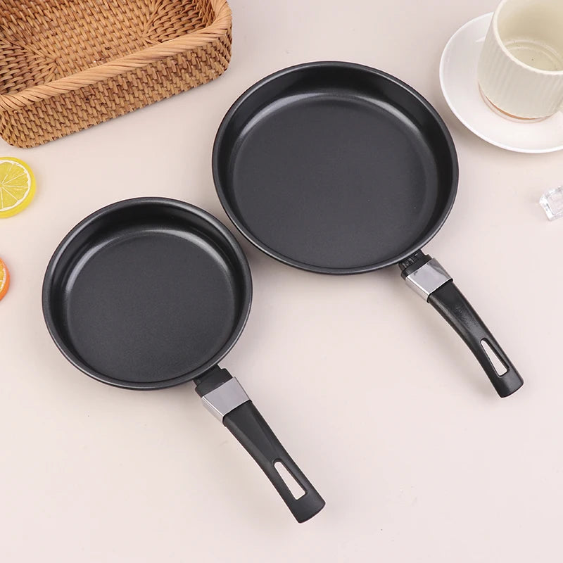 For Home Use Kitchen Cookware Mini Frying Pan Non-Stick Thickened Stainless Steel Frypan Pot Fried Eggs Saucepan Gas