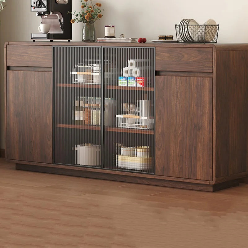 Wooden Vintage Display Cabinet Elegant Design Modern Glass Storage Cabinet Cute Drawer Woonkamer Kasten Living Room Furniture