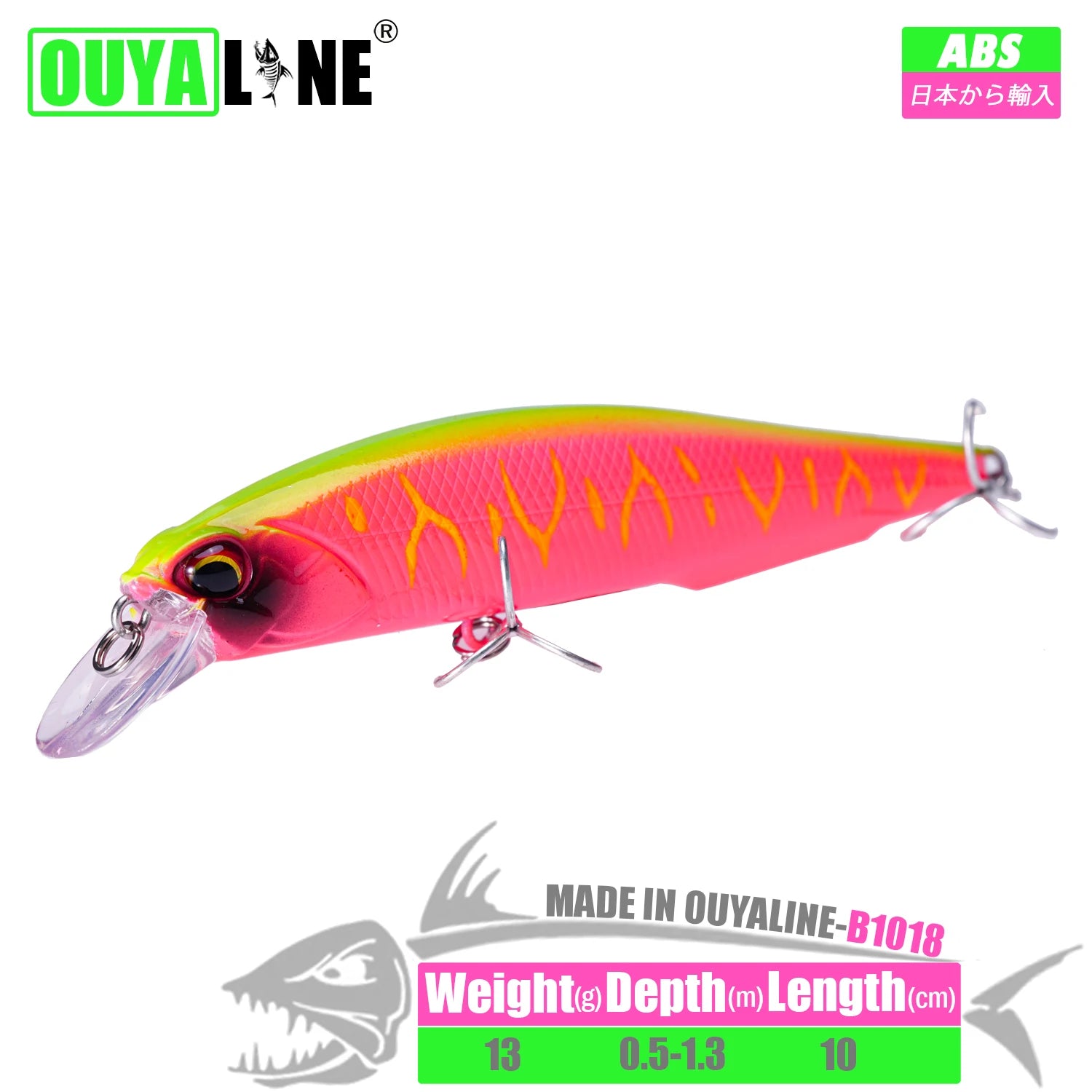 Fishing Lure Minnow Weights 13g 10cm Isca Artificial Depth 0.5-1.3m Bait Pesca Wobblers Pike Carp Fish Tackle Leurre Accessories