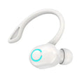 Wireless Ear Hook Earphones Single Mini Handsfree Headphones HIFI Bass Noise Cancelling Sport Headset with Mic For Mobile Phone