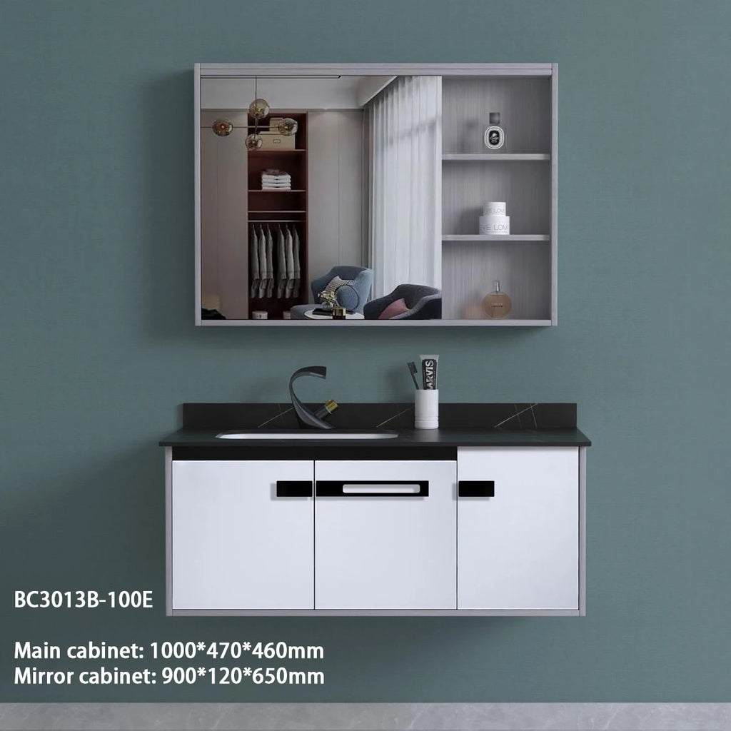 80CM Sink Luxury Storage Furniture Frees Standing Modern Design Toilet Painted Vanity Evkur Bathroom Cabinet