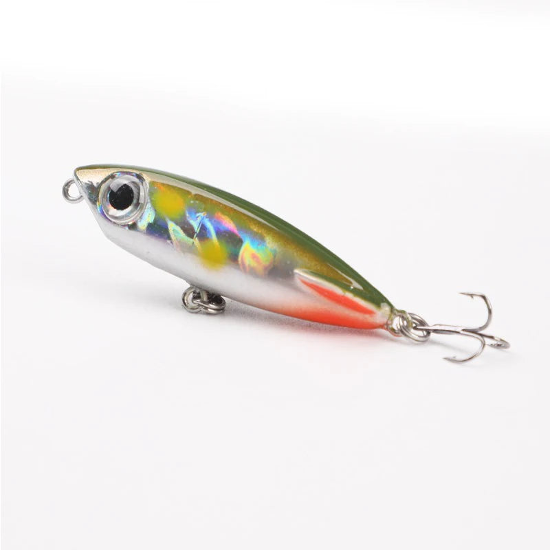 1 Pcs Top Water Pencil Fishing Lure 5cm 3.1g Floating Dog Walking Wobblers Tackle Artificial Hard Bait With  For Bass