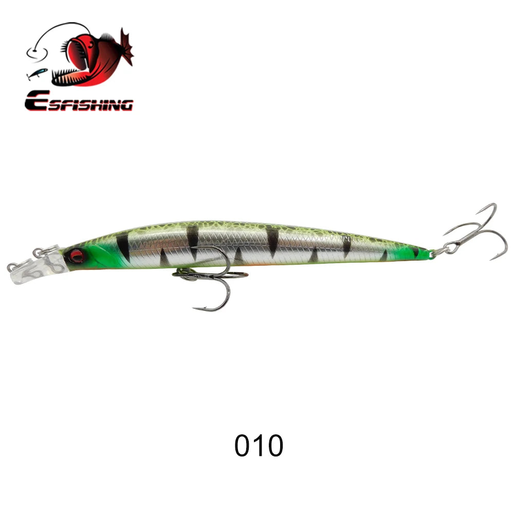 ESFISHING Fishing Lures Floating Minnow Sharp Shovel 120mm10g Dive 0.2-07m Leurre Soupl Baits Two Depth for Choosing Top Water