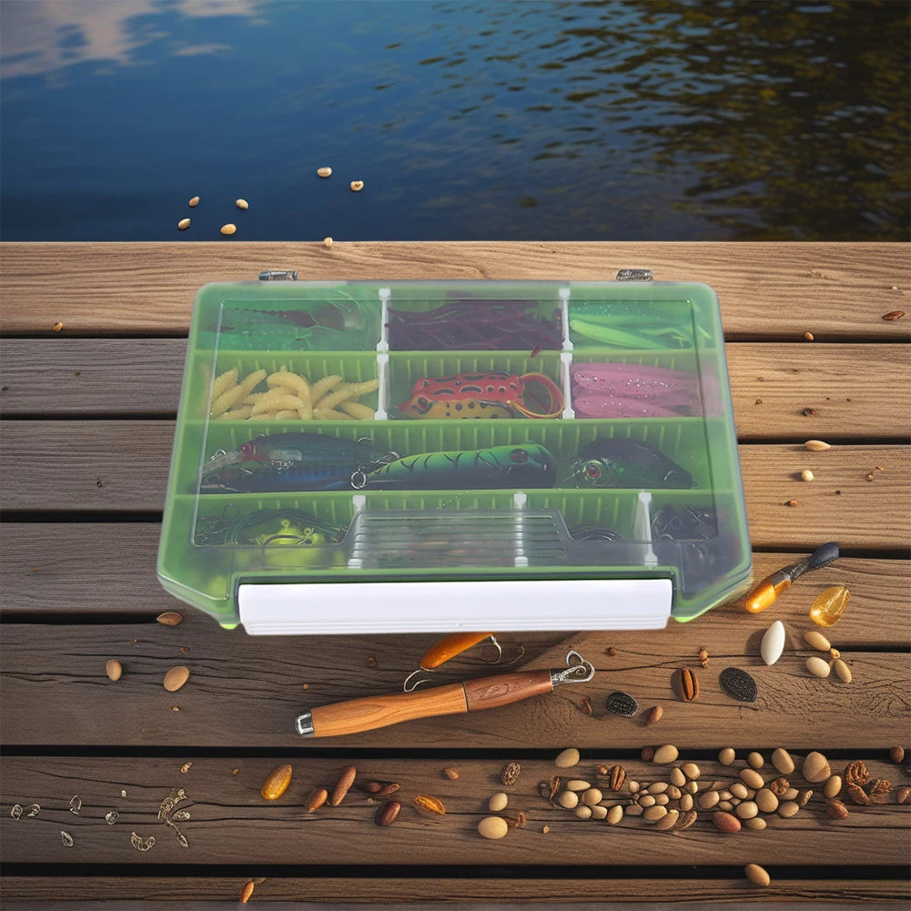 240PCS Fishing Lures Kit with T Tail Fishing Lure Fishing Lure Eye Tackle Accessories with Fishing Swivels Jig Hooks Tackle Box