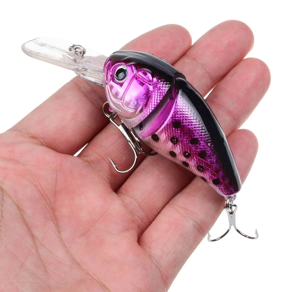 1PC Crankbait 14.2g 8.5cm Swim Crank Hard Bait For Bass Pike Fishing Lure Fishing Wobblers Tackle Pesca 3D Eyes
