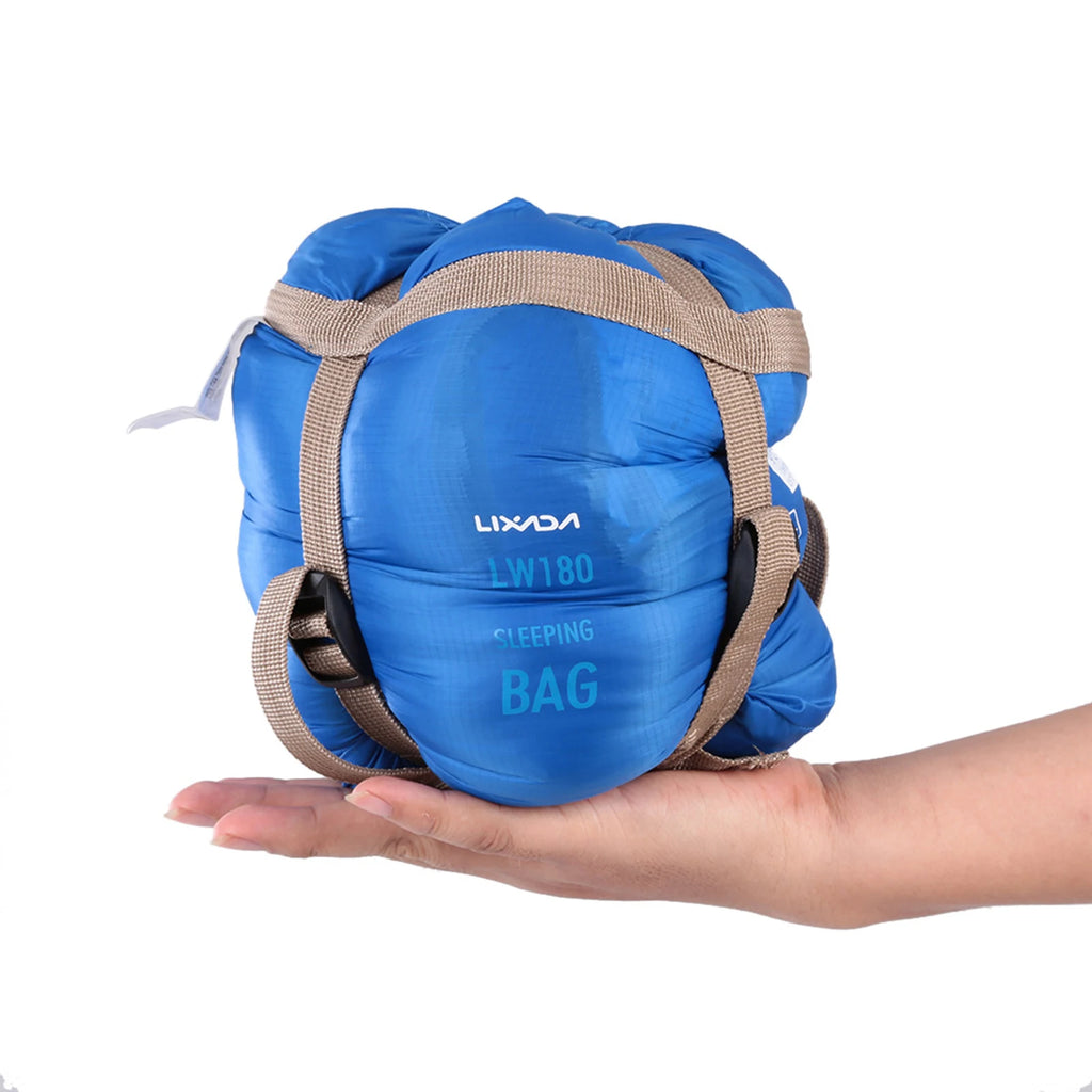 LIXADA 190*75cm Envelope Sleeping Bag Adult Camping Outdoor Mini Walking beach Sleeping Bags Ultralight Travel Bag Spring Autumn