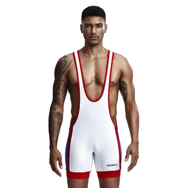 Men's Undershirts Sexy Slim Bodysuit Shaper Wrestling Singlets Jumpsuits Male Underwear Bodywear Sports Bodybuilding UNDERWEAR