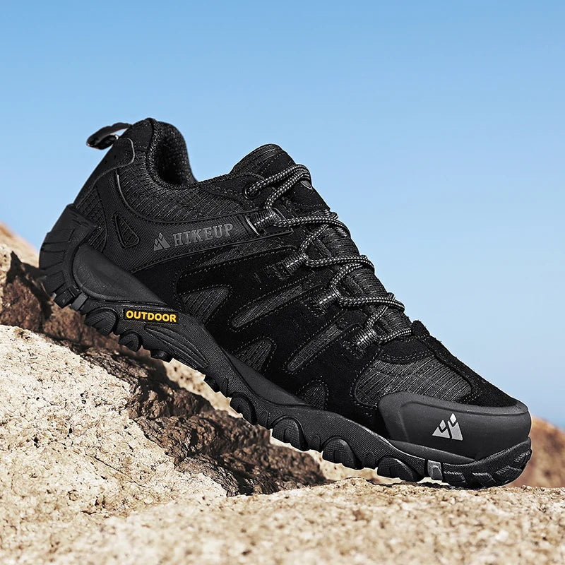 Men's Hiking Shoes Suede Leather Outdoor Shoes Wear-resistant Men Trekking Walking Hunting Tactical Sneakers Zapatillas Hombre