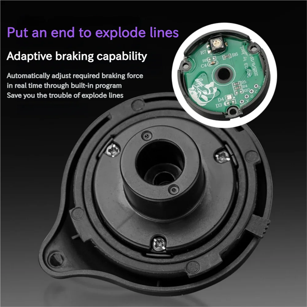 DC Electronic Brake Baitcasting Reel Anti Backlash Long Cast With Sound Alert LED Light 7.2:1 Gear Ratio 5KG Drag 5+1 Bearings