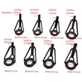 8pcs/lot Mixed Sizes Fishing Pole Rings Repair Kits 8 Sizes Stainless Steel & Ceramics Lure Fishing Rod Guides Circle