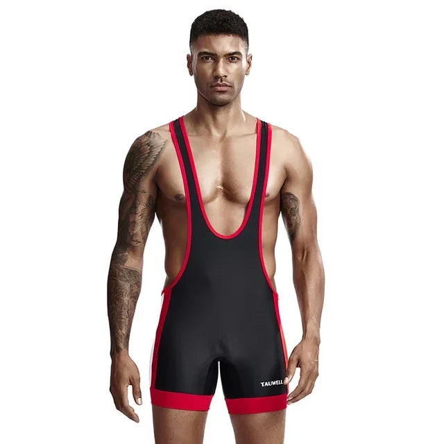 Men's Undershirts Sexy Slim Bodysuit Shaper Wrestling Singlets Jumpsuits Male Underwear Bodywear Sports Bodybuilding UNDERWEAR