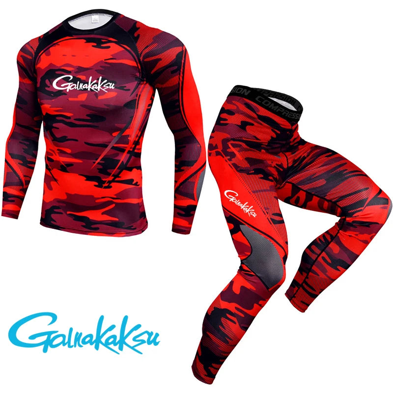 2023 New Outdoor Sports Fishing Clothes Suit Breathable Quick Dry Anti UV 40+ Anti Mosquito Fishing Shirts Hiking Pants