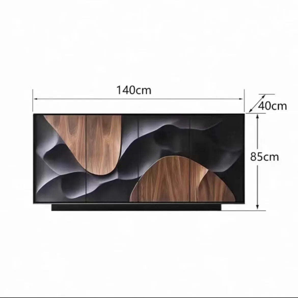 Decor Black Living Room Cabinets Beauty Wooden Apartments Salon Storage Cabinet Luxury French Szafki Do Salonu Furniture Home