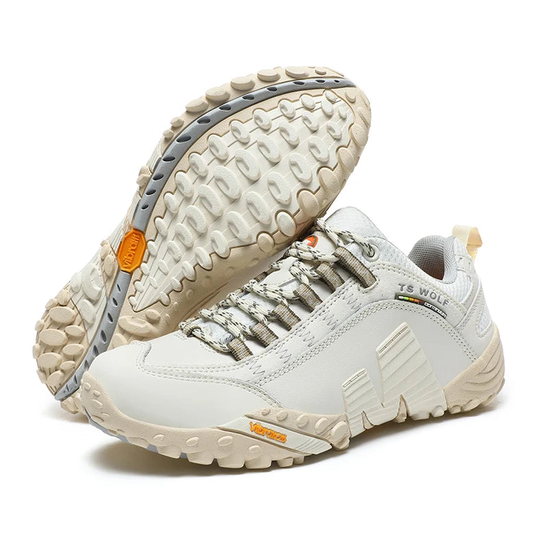 Outdoor Lover Trekking Shoes 2025 Men Waterproof Hiking Shoes Mountain Boots Genuine Leather Woodland Hunting Tactical Shoes