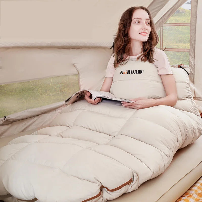 Lohascamping Down Sleeping bag Adult Machine washable Ultralight 3 Season Sleeping Bags for home Traveling Camping sleeping bag