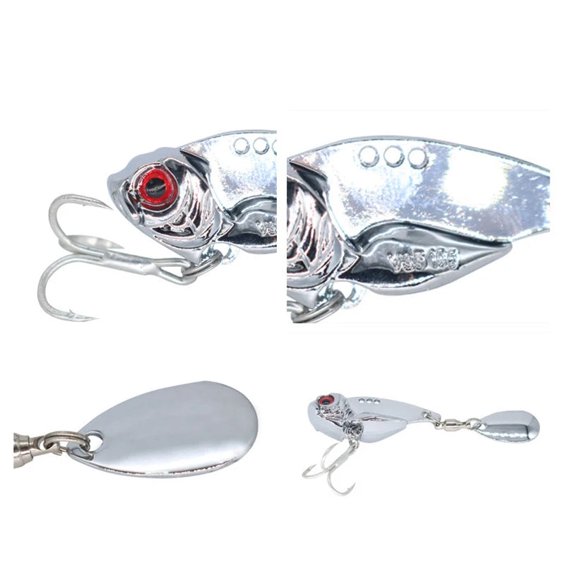 Spinner Fishing Lures Wobblers Sequin Spoon Crankbaits Artifical Easy Shiner VIB Baits for Fly Fishing Trout Pesca