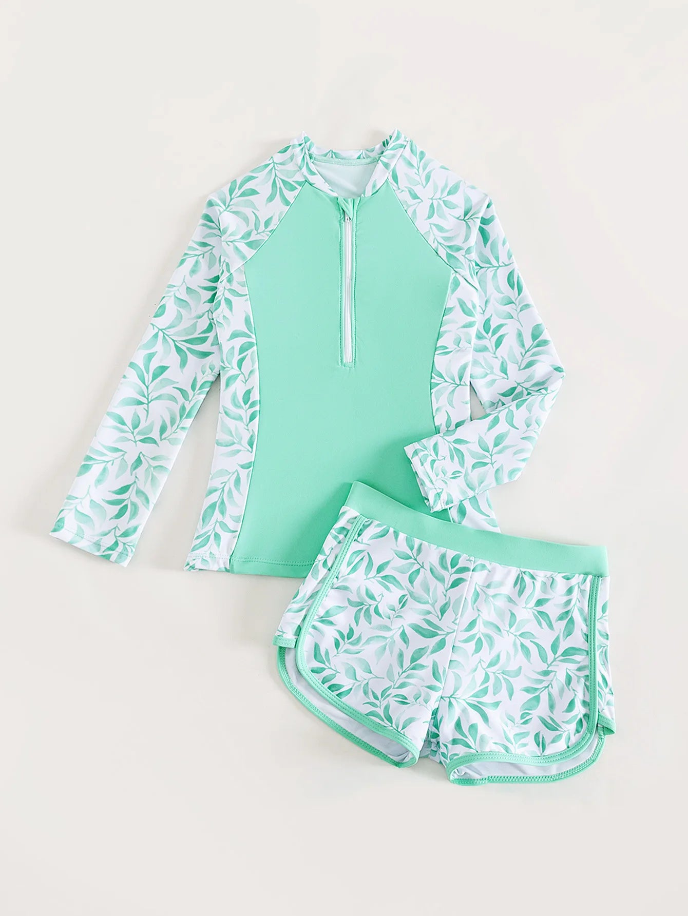 Bathing Suit With Short Toddler Girls Long Sleeve Swimsuits Swimwear Little Girls Swimsuits 2 Pieces Kid купальник для девочки