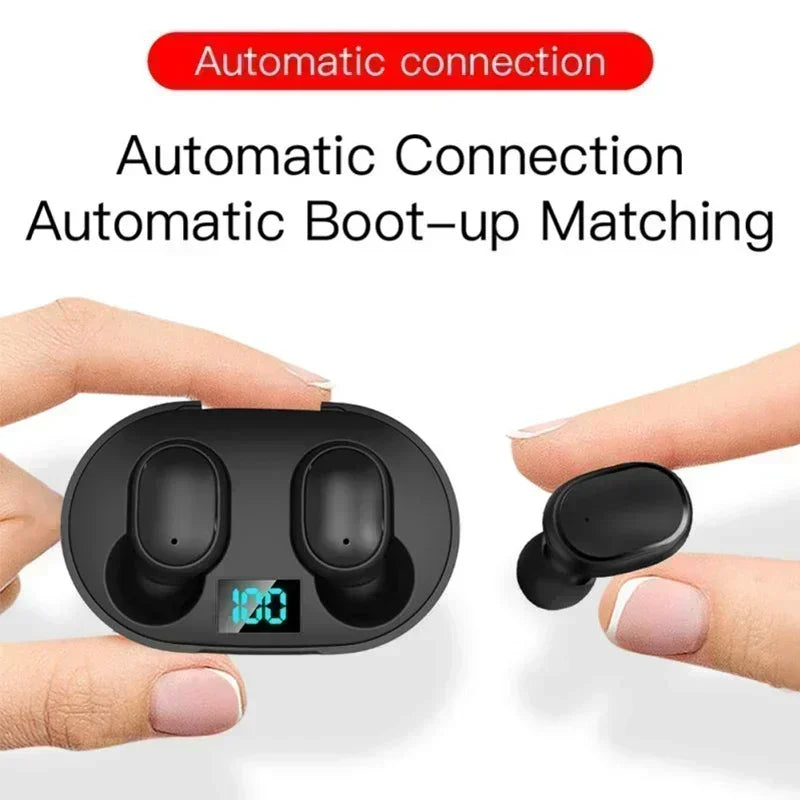 E6S Wireless Bluetooth Earphones Wireless Headphones TWS Headset Noise Cancelling Earbuds with Microphone Headphones for Xiaomi