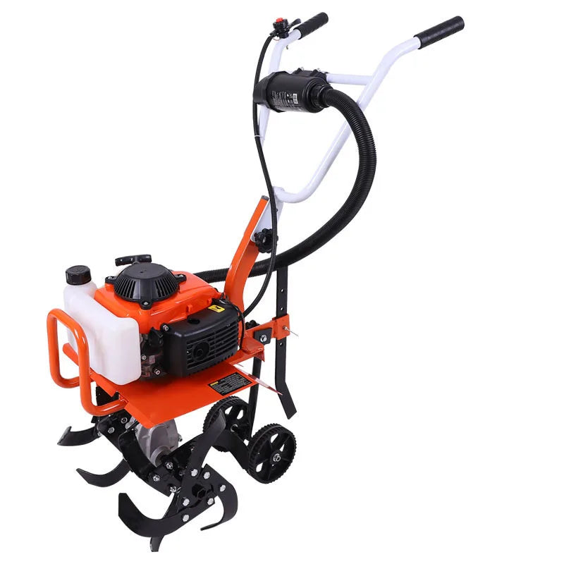 Two/Four Stroke Agricultural Garden Tools Gasoline Minitype Rotary Tiller Outdoor Multi-Functional Rotary Tiller Micro Tiller
