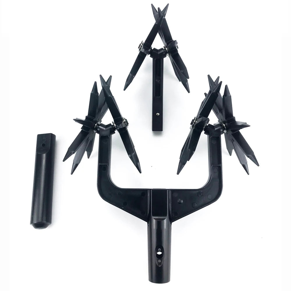 Garden Aerator Garden Soil Scarifier Wear Resistant 2 in 1 Ventilated Scarifier Rotary Tiller for Garden Rotary Cultivator Tool