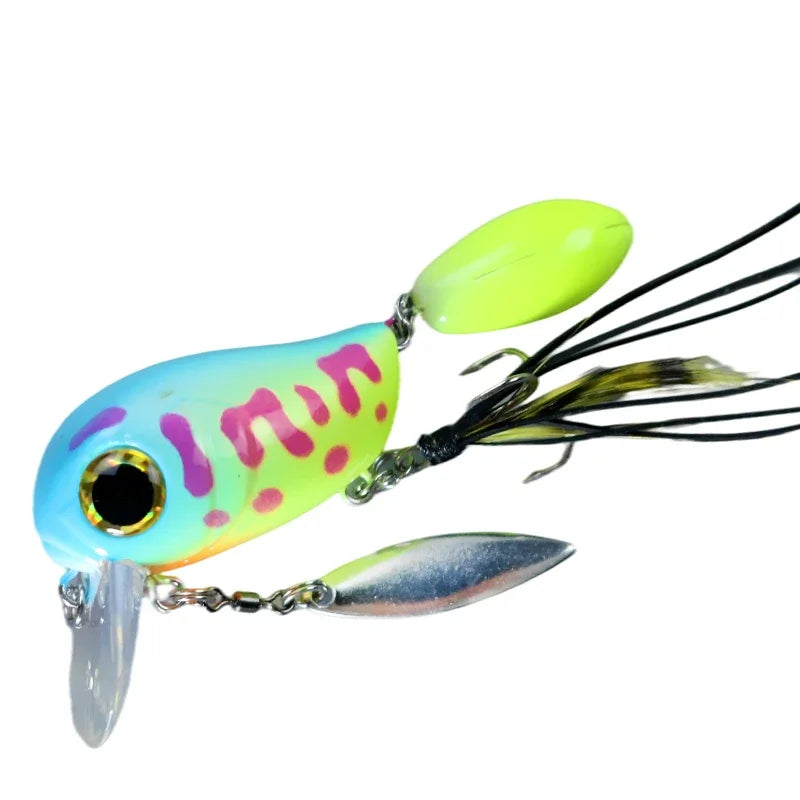 Crank Bait 8g 40mm Floating Minnow Fishing Lure Pesca Wobbler Rotating Sequins Stream Freshwater Bass Pike Trout Perch Hard Bait