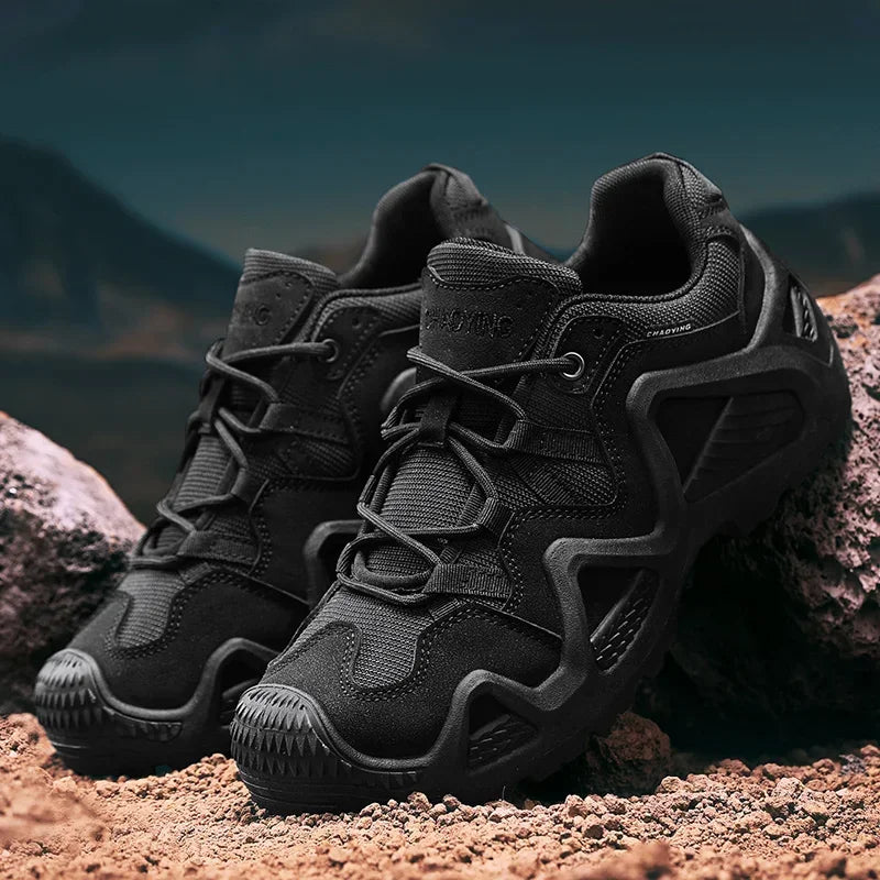 Outdoor Mens Hiking Shoes Combat Tactical Desert Boots Male Field Hunting Climbing Training Waterproof Sneakers Zapatillas Male