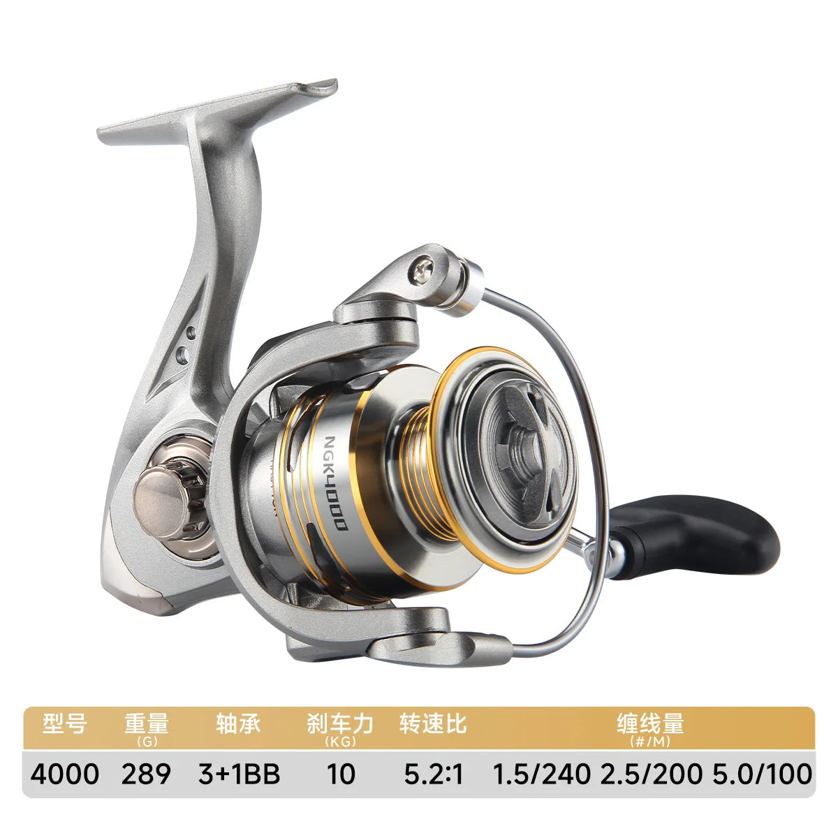 HAUT TON NGK 8000/9000/10000/12000/14000 Surfing Saltwater Spinning Fishing Reel 6+1BB 18kg/55lb Max Drag Anti-corrosion