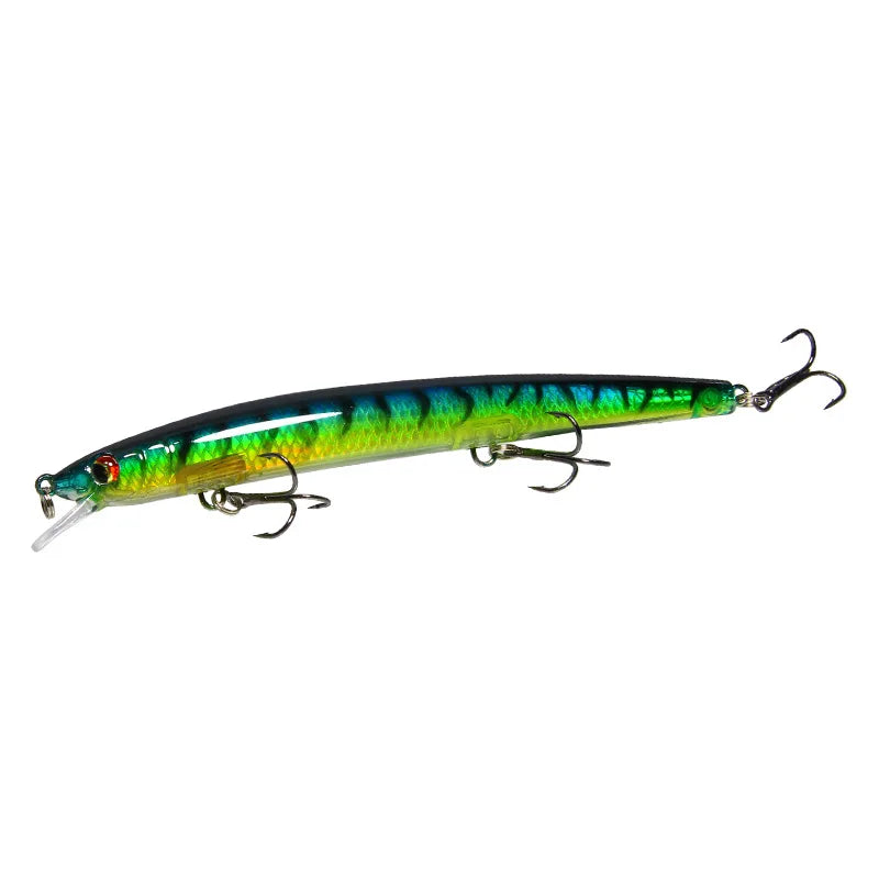 Factory Wholesale Bionic Fishing Lure Minnow 13.5cm 15g Topwater Floating 3D Eyes Hard Baits Wobbler Sea Bass Accessory