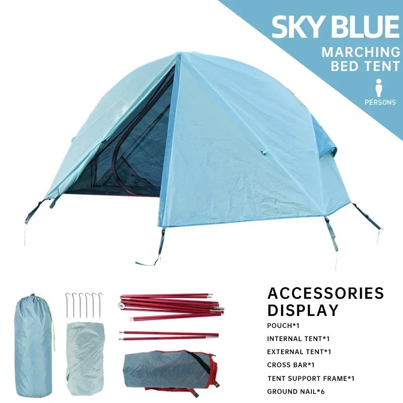 Seasonal Clearance Lightweight Camping Bed Tent , Waterproof Backpack Tent for Hiking, Beach & Marching Cot