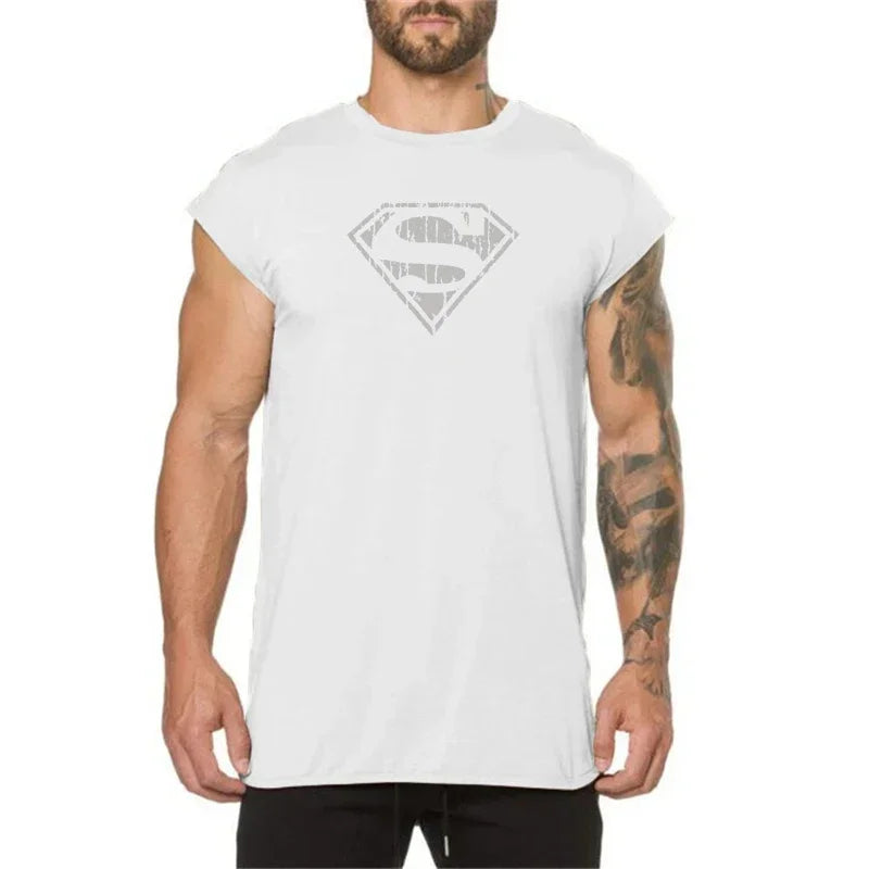 Mens Workout Muscle Clothing Gym Bodybuilding T-shirt Summer Cotton Small Sleeve Casual Sportswear Fitness Breathable Shirts