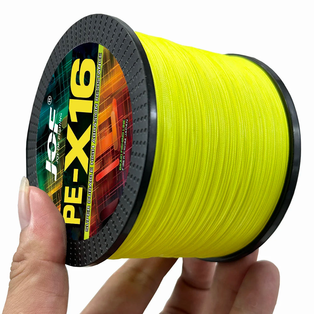 16 Strands Braided Fishing Line X16 Super Strong 25/40/80/100/125/140/161/200LBS HollowCore 100-1000M Multifilament 11.3-91kg