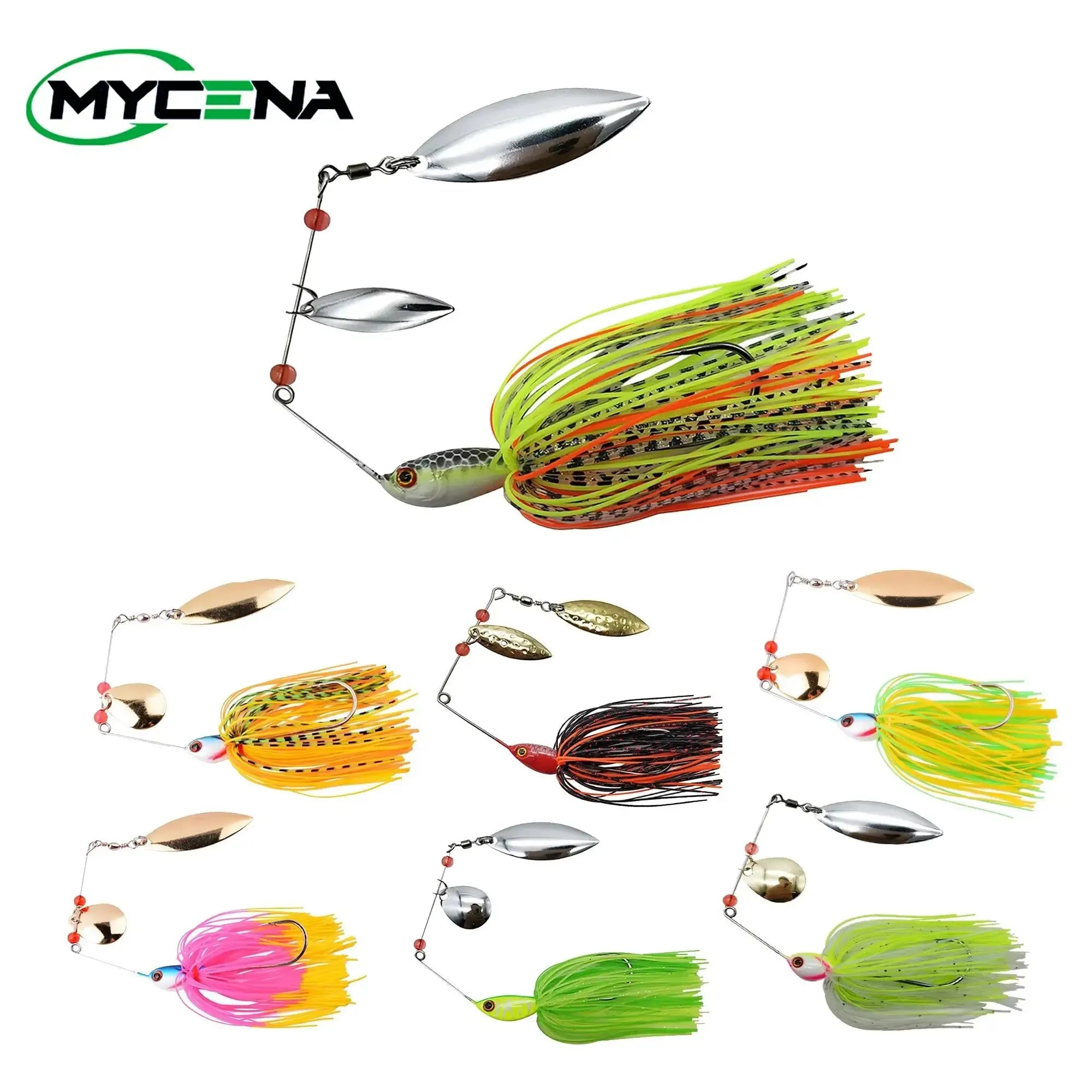 Mycena 16G&18G&21G Spinner Bait Bass Jig Chatter Bait Fishing Lure Chatterbait Fishing Kit Wobblers For Bass Fishing Tackle