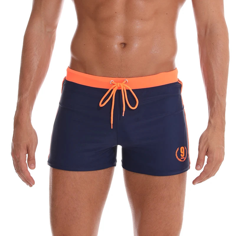 New arrival Mens Shorts Breathable Swimsuits Man Swim Trunks Boxer Briefs Sunga Swim Suits Maillot De Bain Beach Shorts