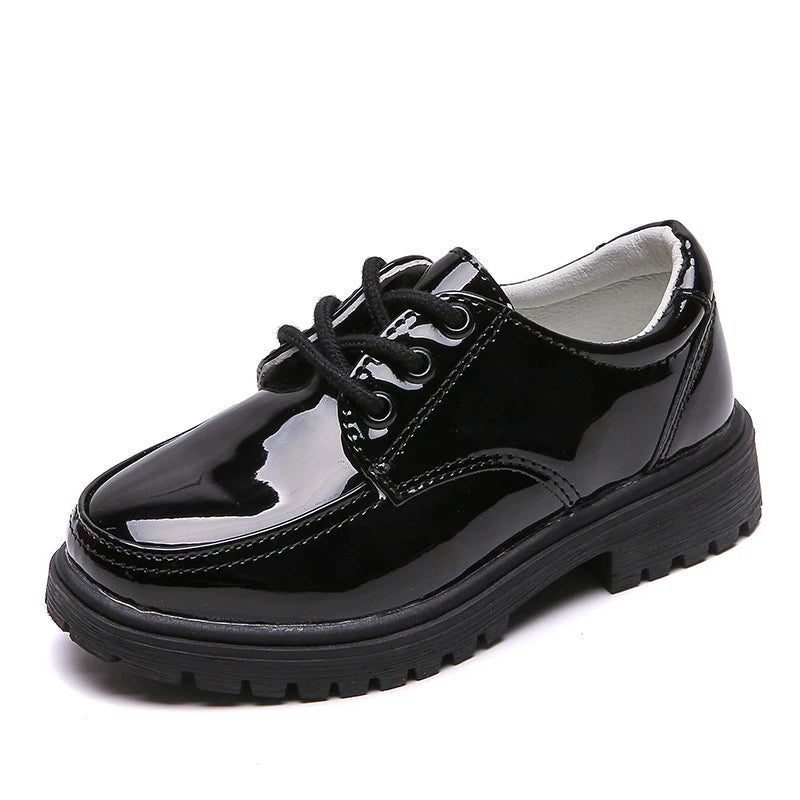 EOFK Boy Girl Derby Comfort Oxfords Dress Leather Shoes Spring Autumn Children School Uniform Classic Perfomance Loafers