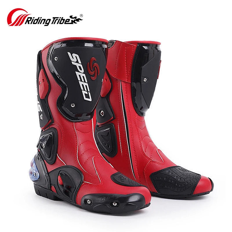 Riding Tribe Men Motorcycle Boots Moto Racing Motocross Off-Road Motorbike Motorcycle Shoes Botas Moto Riding Boots