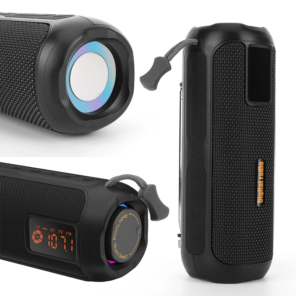 BT Speaker Portable Radio AM FM Radio Rechargeable Radio for Home Kitchen Outdoor