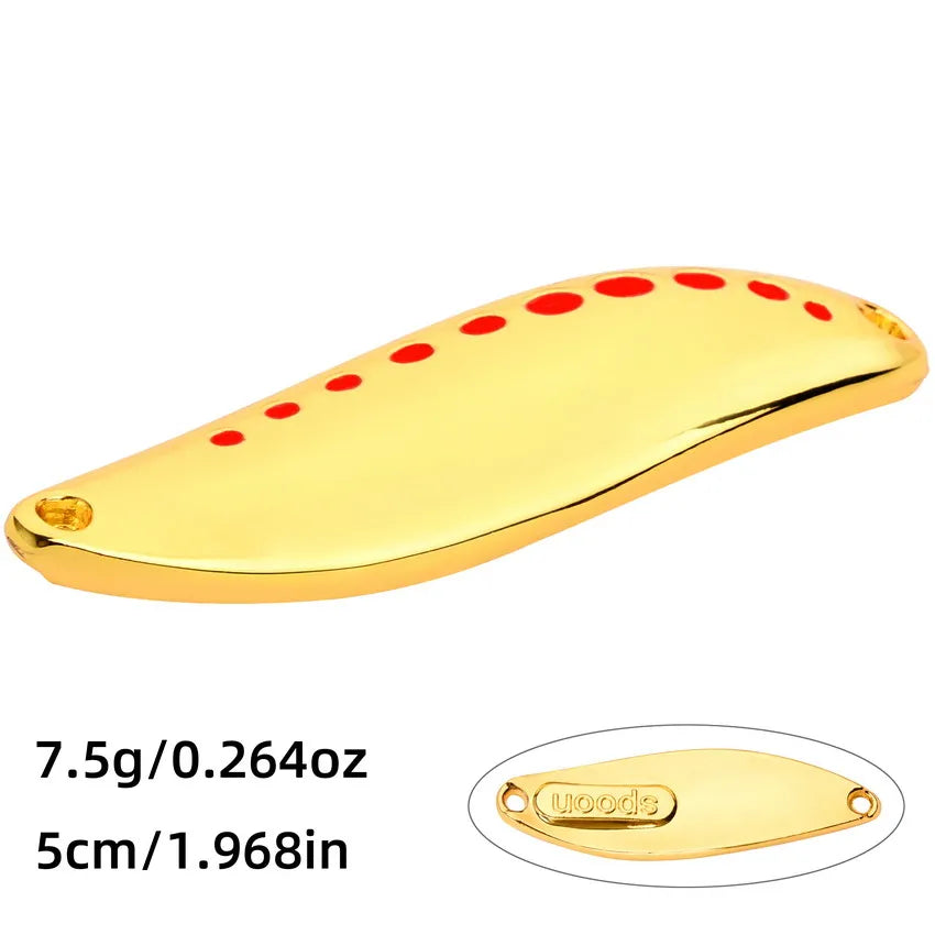 Metal Vib Leech Spinners Spoon Lures 2.5g 5g 7.5g 10g 15g 20g 25g 30g Artificial Bait Lure Fishing Tackle for Bass Pike Perch